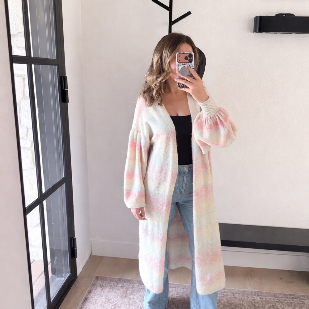 Anthropologie ombré duster maxi cardigan One size